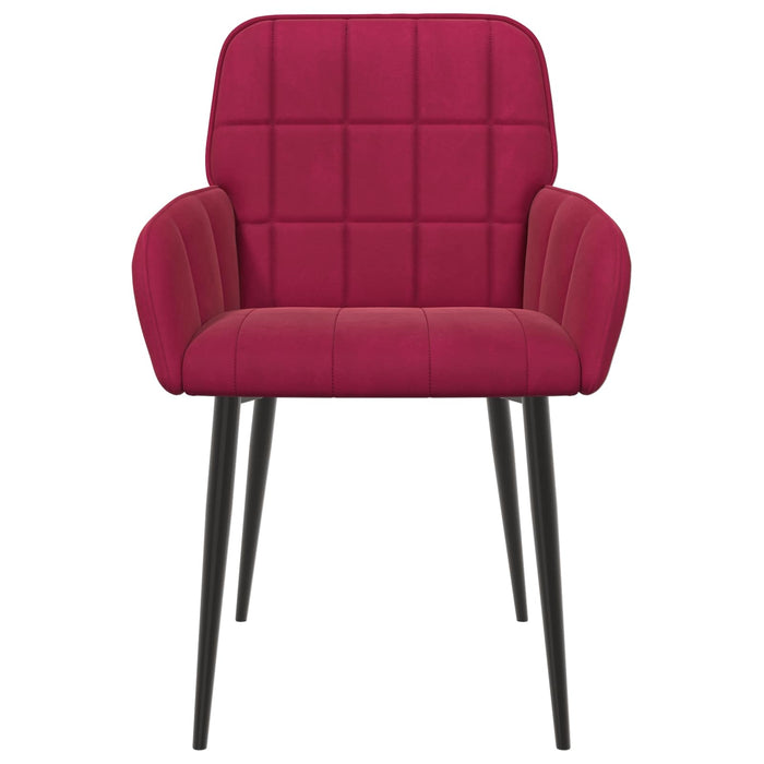 Scaune de dining 4 pcs Catifea Roșu Vin 57 x 50 x 85 cm WALTI