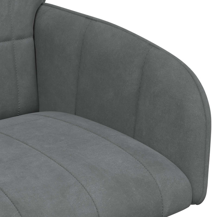Scaune de dining 6 pcs Catifea Gri închis 57 x 50 x 85 cm WALTI