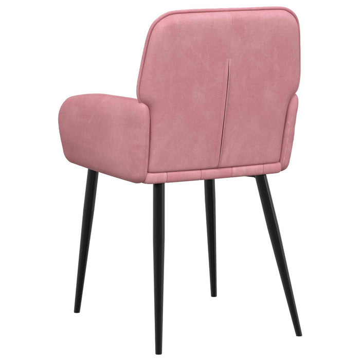 Scaune de dining 6 pcs Catifea Roz 57 x 50 x 85 cm WALTI