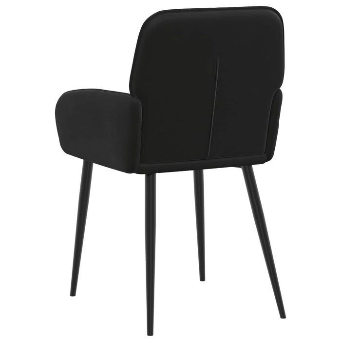Scaune de dining 6 pcs Catifea Negru 57 x 50 x 85 cm WALTI