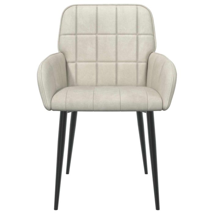 Scaune de dining 6 pcs Catifea Crem 57 x 50 x 85 cm WALTI