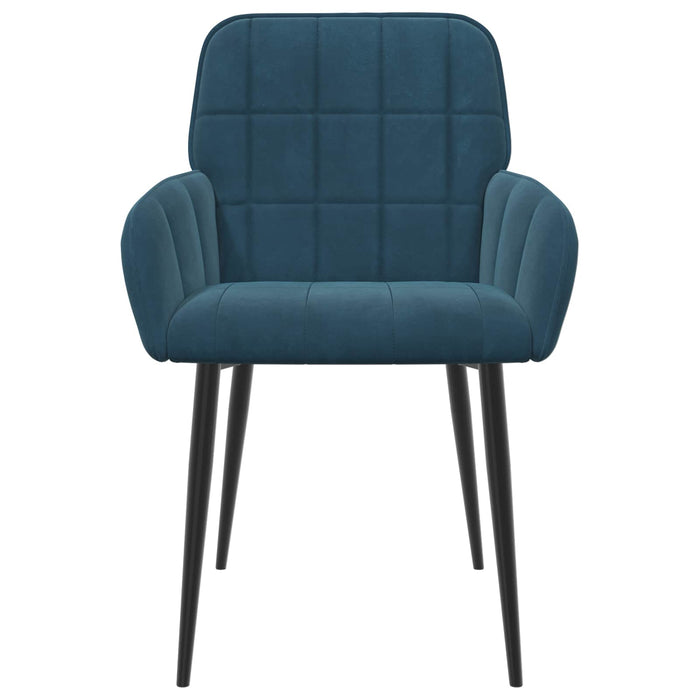 Scaune de dining 6 pcs Catifea albastru 57 x 50 x 85 cm WALTI