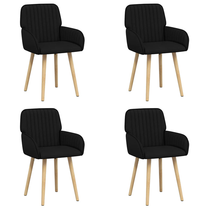Scaune de dining 4 pcs Țesătură Negru 56,5 x 50 x 87,5 cm WALTI
