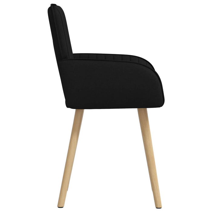 Scaune de dining 4 pcs Țesătură Negru 56,5 x 50 x 87,5 cm WALTI