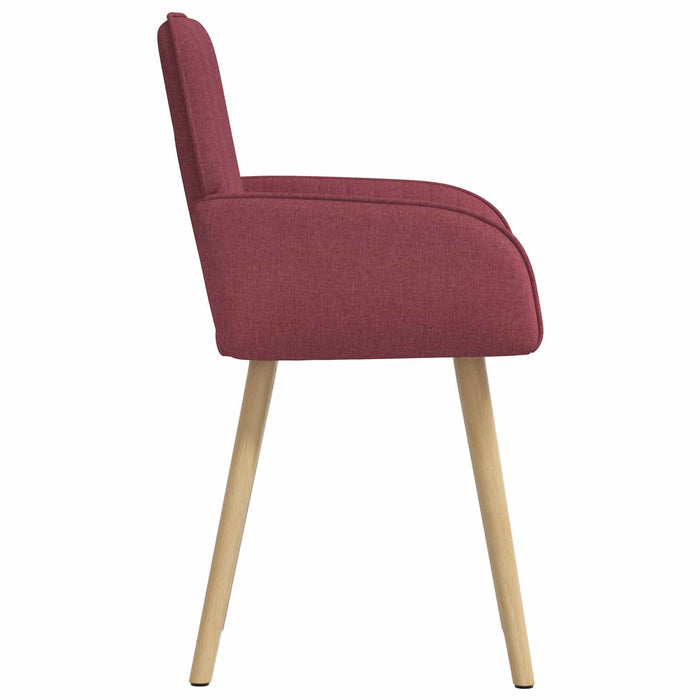 Scaune de dining 4 pcs Țesătură Roșu Vin 56,5 x 50 x 87,5 cm WALTI