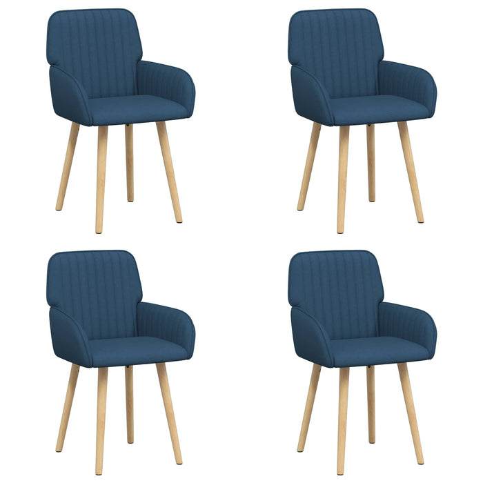 Scaune de dining 4 pcs Țesătură albastru 56,5 x 50 x 87,5 cm WALTI
