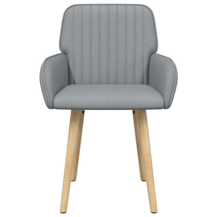 Scaune de dining 6 pcs Țesătură Gri deschis 56,5 x 50 x 87,5 cm WALTI