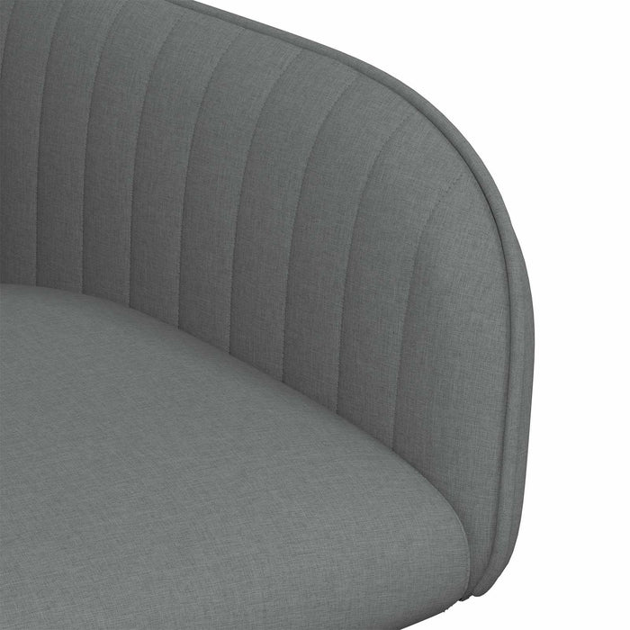 Scaune de dining 6 pcs Țesătură Gri închis 56,5 x 50 x 87,5 cm WALTI