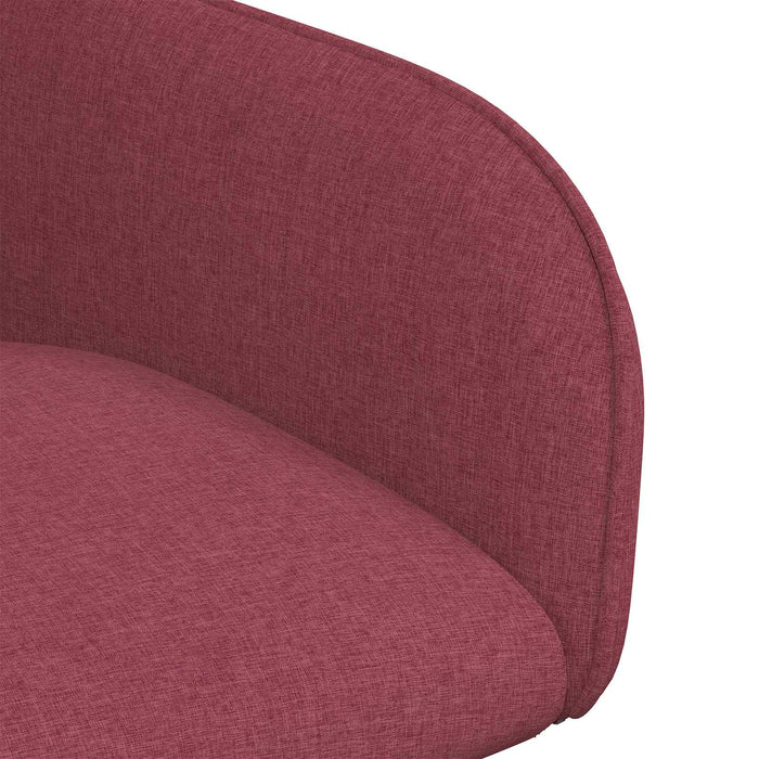 Scaune de dining 6 pcs Țesătură Roșu Vin 56,5 x 50 x 87,5 cm WALTI