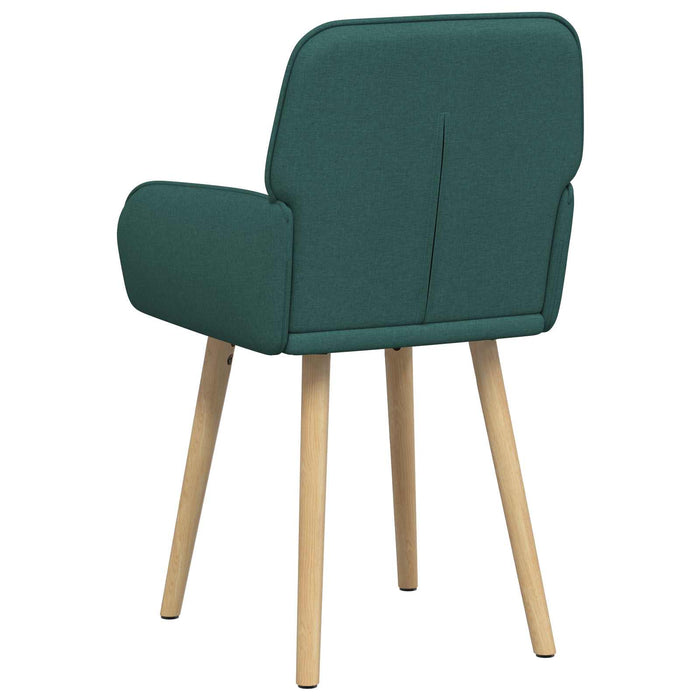 Scaune de dining 6 pcs Țesătură Verde închis WALTI