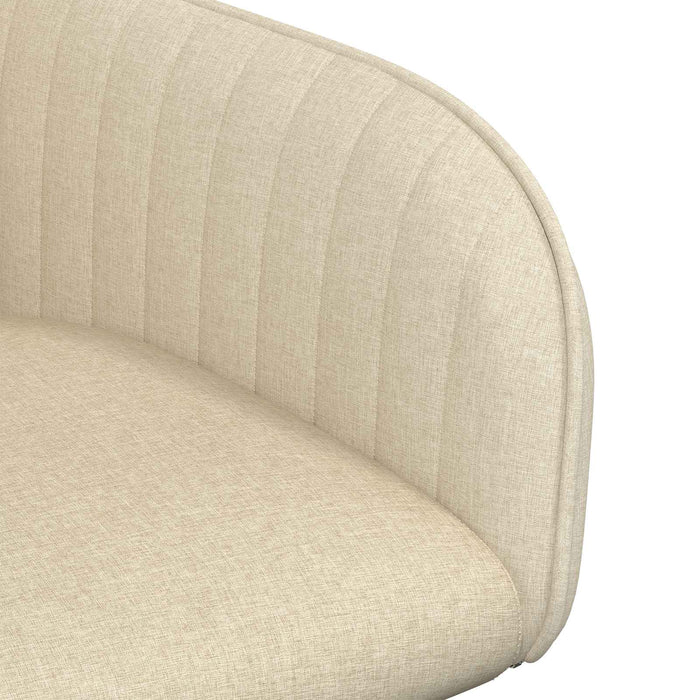 Scaune de dining 6 pcs Țesătură Crem 56,5 x 50 x 87,5 cm WALTI