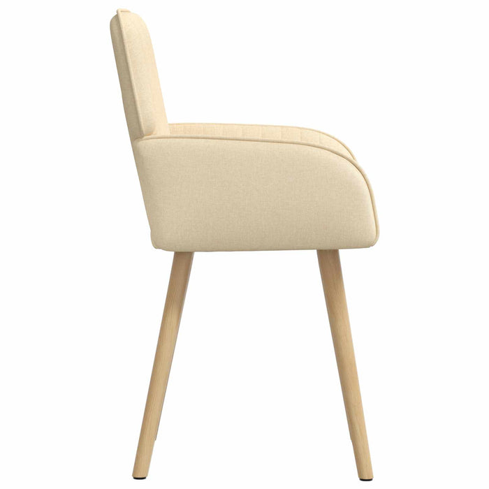 Scaune de dining 6 pcs Țesătură Crem 56,5 x 50 x 87,5 cm WALTI