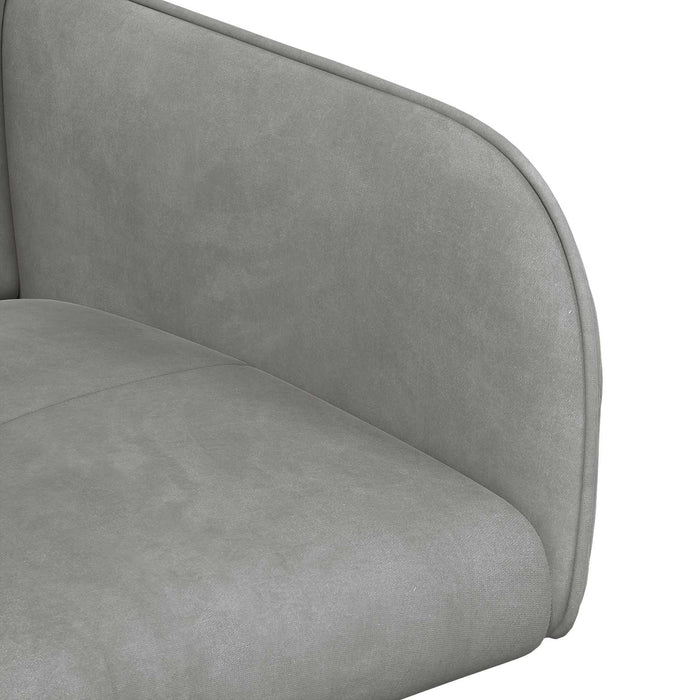 Scaune de dining 4 pcs Catifea Gri deschis 59 x 56,5 x 86 cm WALTI