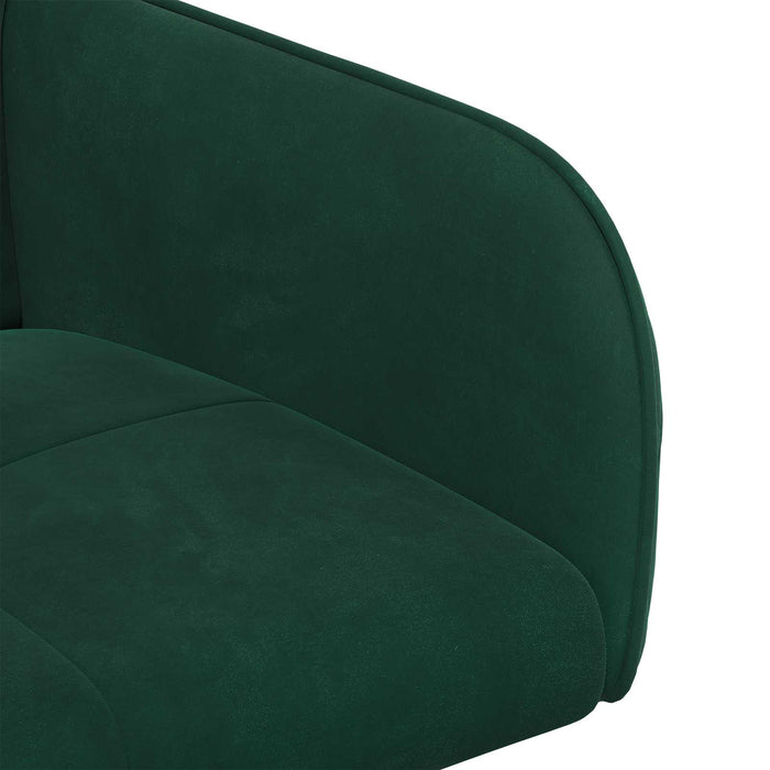 Scaune de dining 4 pcs Catifea Verde închis 59 x 56,5 x 86 cm WALTI