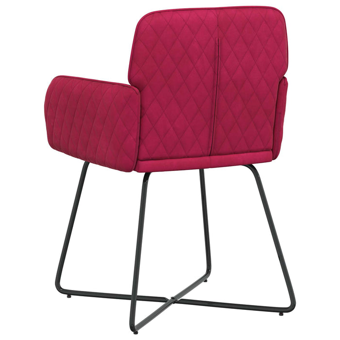 Scaune de dining 4 pcs Catifea Roșu Vin 59 x 56,5 x 86 cm WALTI