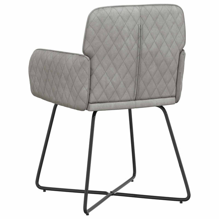 Scaune de dining 6 pcs Catifea Gri deschis 59 x 56,5 x 86 cm WALTI