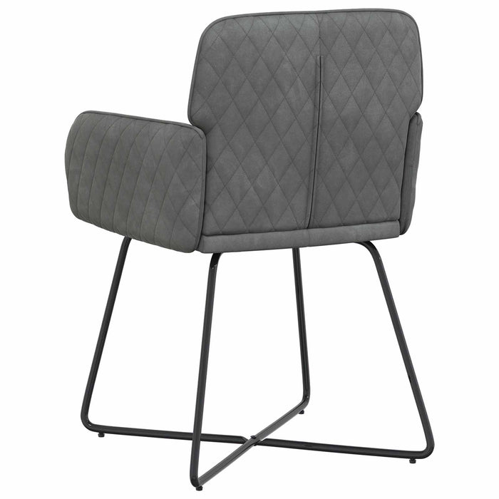 Scaune de dining 6 pcs Catifea Gri închis 59 x 56,5 x 86 cm WALTI