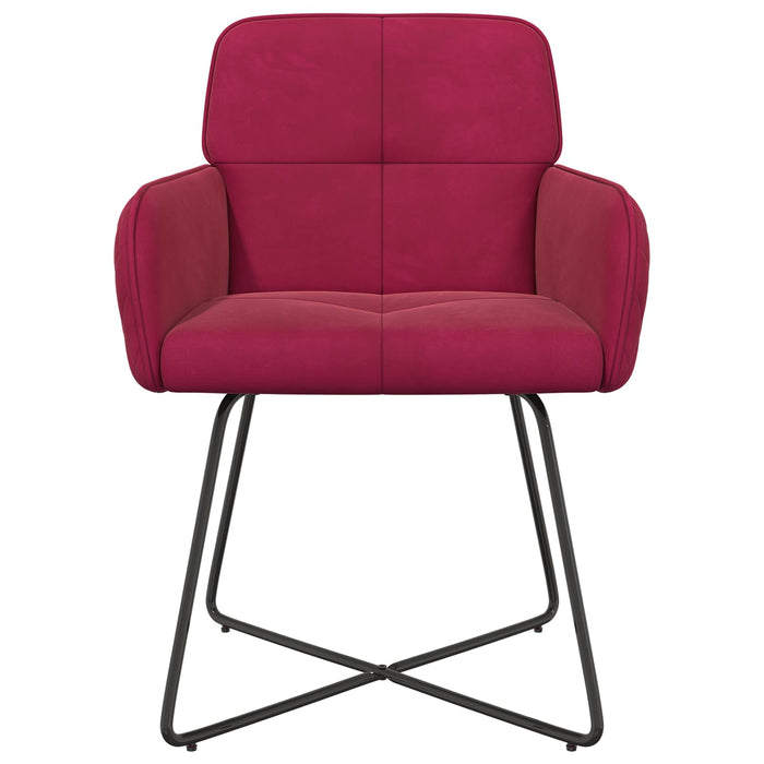 Scaune de dining 6 pcs Catifea Roșu Vin 59 x 56,5 x 86 cm WALTI
