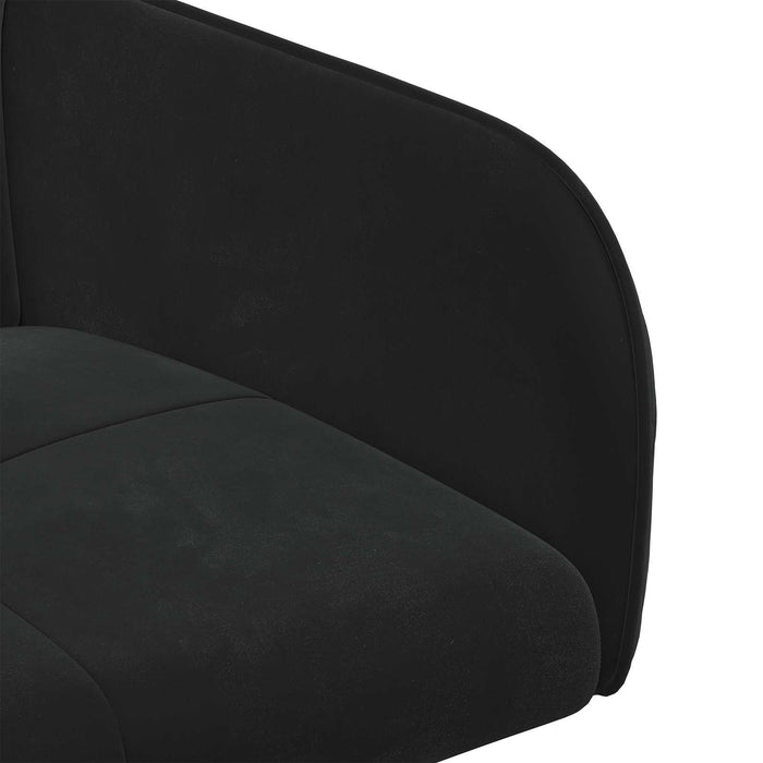Scaune de dining 6 pcs Catifea Negru 59 x 56,5 x 86 cm WALTI