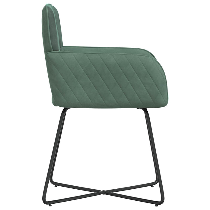 Scaune de dining 6 pcs Catifea Verde Mării 59 x 56,5 x 86 cm WALTI