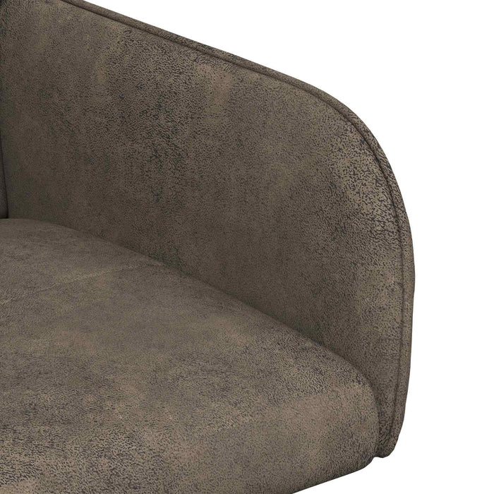 Scaune de dining 6 pcs Piele Suedată Sintetică Gri închis WALTI