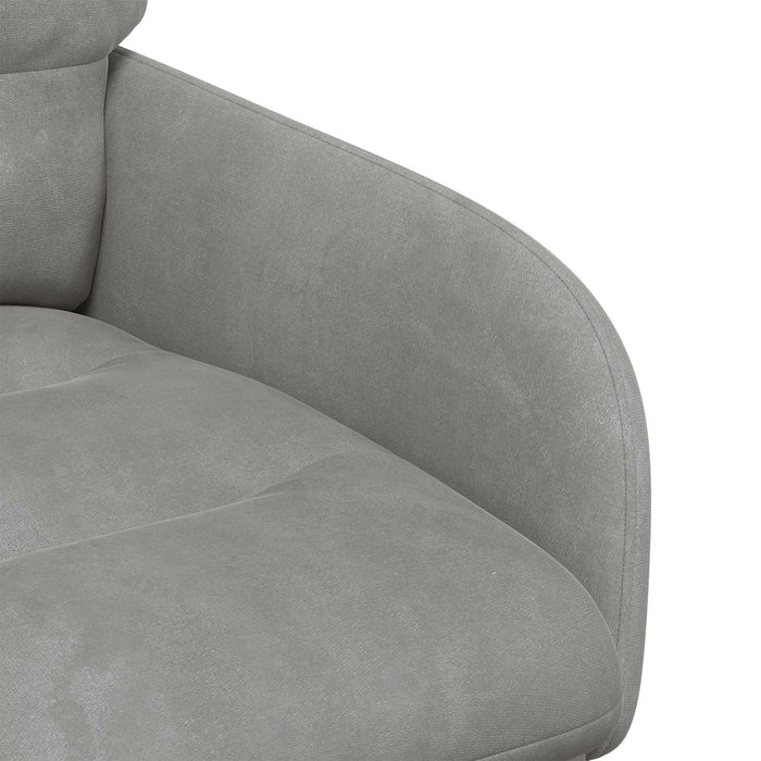 Scaune de dining 4 pcs Catifea Gri deschis 59 x 59,5 x 90 cm WALTI