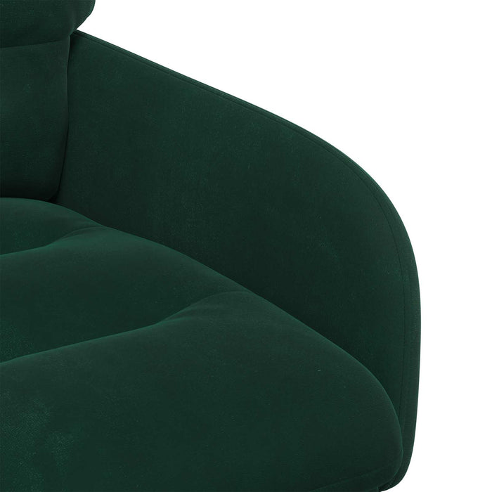 Scaune de dining 4 pcs Catifea Verde închis 59 x 59,5 x 90 cm WALTI