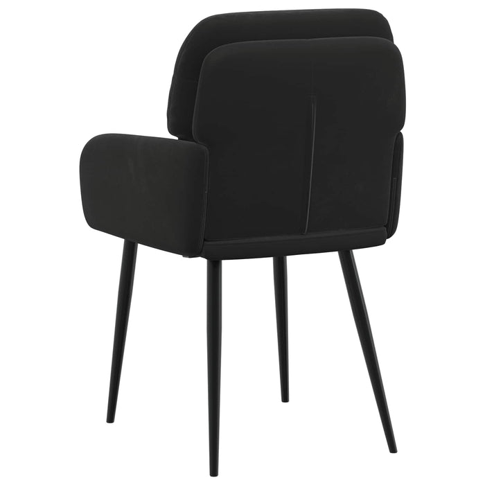 Scaune de dining 4 pcs Catifea Negru 59 x 59,5 x 90 cm WALTI