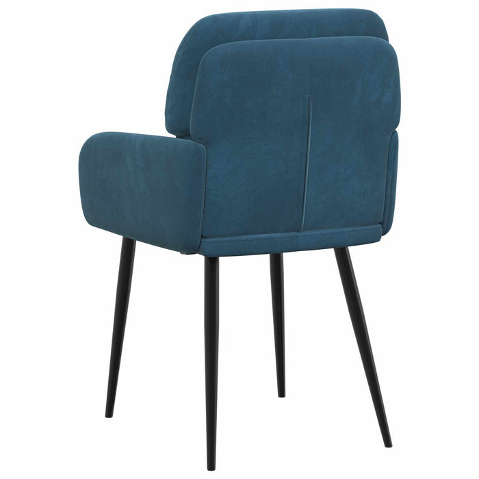 Scaune de dining 4 pcs Catifea albastru 59 x 59,5 x 90 cm WALTI