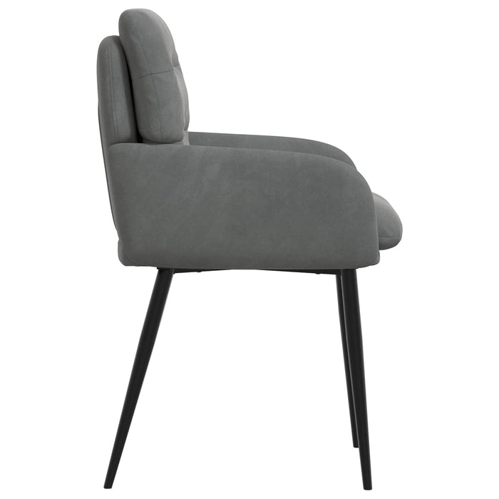 Scaune de dining 6 pcs Catifea Gri închis 59 x 59,5 x 90 cm WALTI