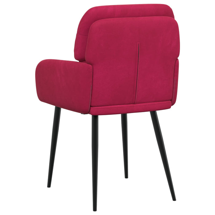Scaune de dining 6 pcs Catifea Roșu Vin 59 x 59,5 x 90 cm WALTI