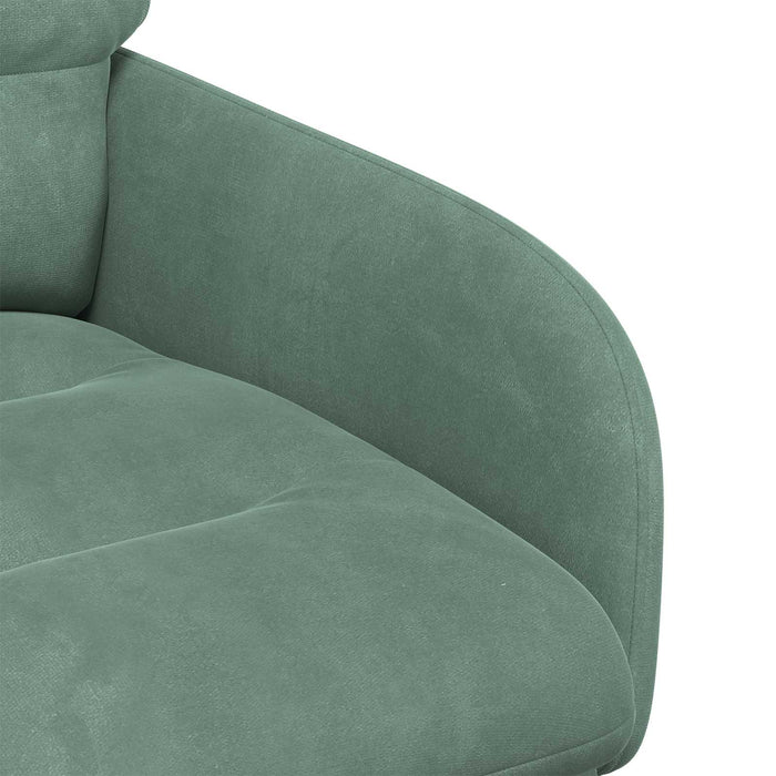 Scaune de dining 6 pcs Catifea Verde Mării 59 x 59,5 x 90 cm WALTI