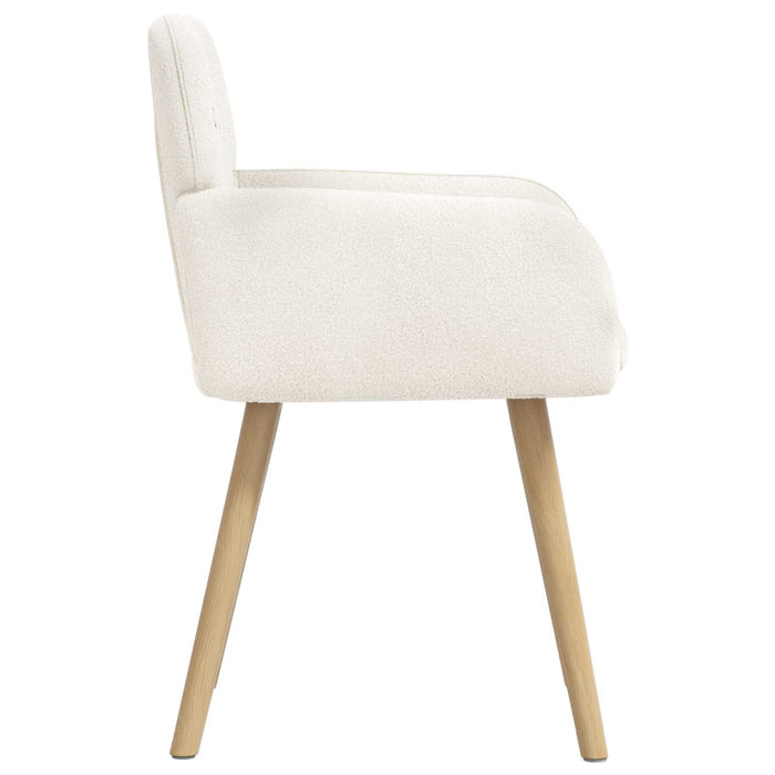 Scaune de dining 4 pcs Bouclé Crem 59 x 57 x 85 cm WALTI