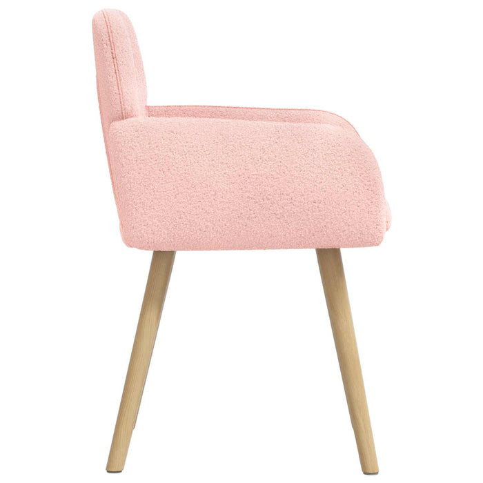 Scaune de dining 4 pcs Bouclé Roz 59 x 57 x 85 cm WALTI