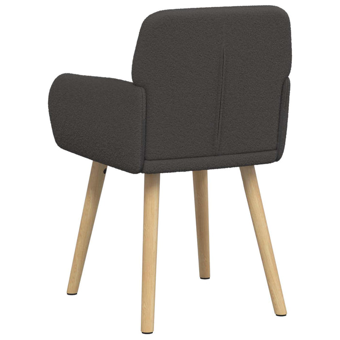 Scaune de dining 4 pcs Bouclé Gri închis 59 x 57 x 85 cm WALTI