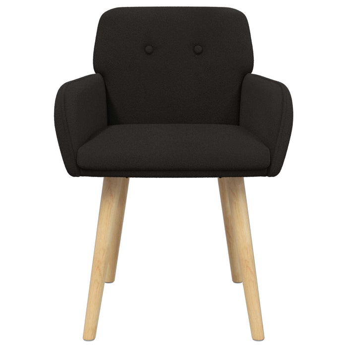 Scaune de dining 4 pcs Bouclé Negru 59 x 57 x 85 cm WALTI