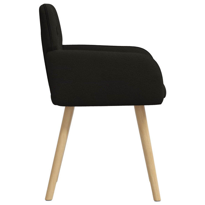 Scaune de dining 4 pcs Bouclé Negru 59 x 57 x 85 cm WALTI