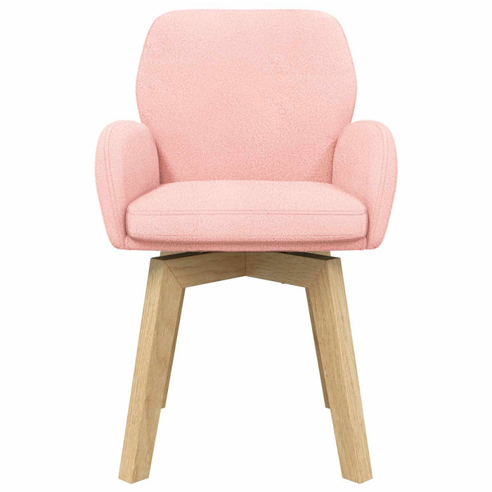 Scaune de dining 6 pcs Bouclé Roz 59 x 57 x 85 cm WALTI