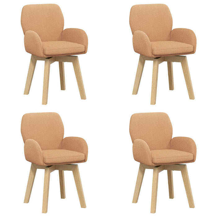Scaune de dining rotative 4 pcs Bouclé Bej 54 x 58 x 87 cm WALTI