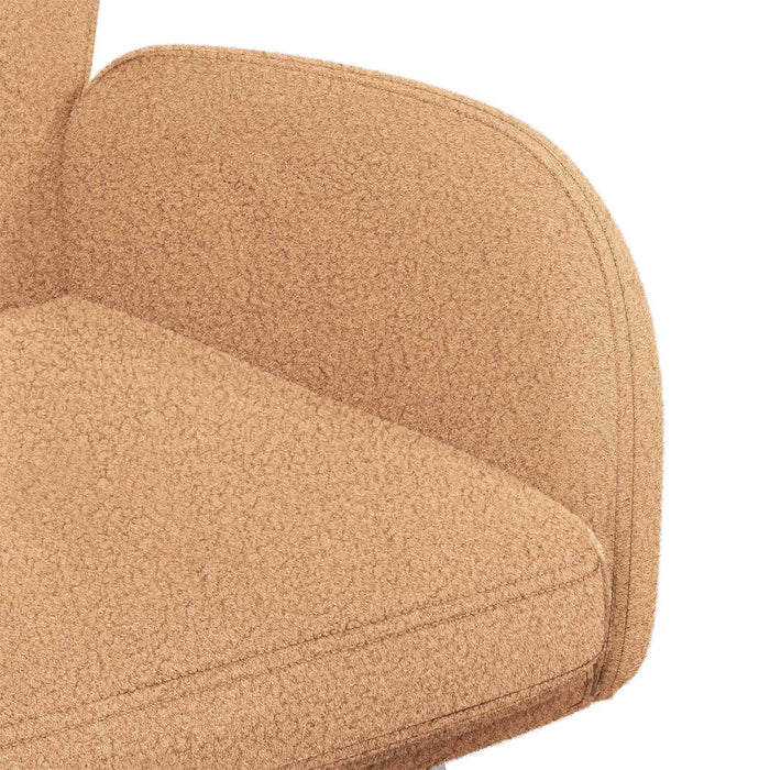 Scaune de dining rotative 6 pcs Bouclé Bej 54 x 58 x 87 cm WALTI