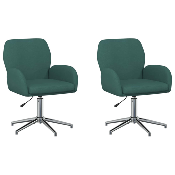 Scaune birou cu rotire 2 buc. 54 x 58 x 90 cm Verde închis WALTI