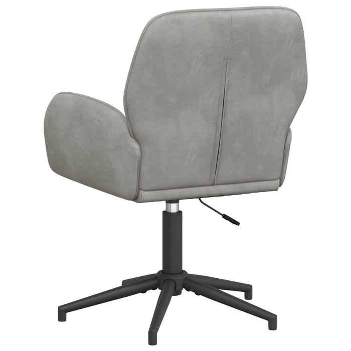 Scaune birou cu rotire 2 buc. 54 x 55 x 90 cm Gri deschis WALTI