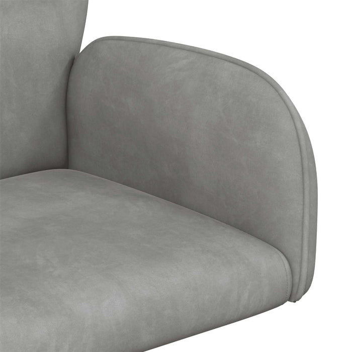 Scaune birou cu rotire 4 buc. 54 x 55 x 90 cm Gri deschis WALTI
