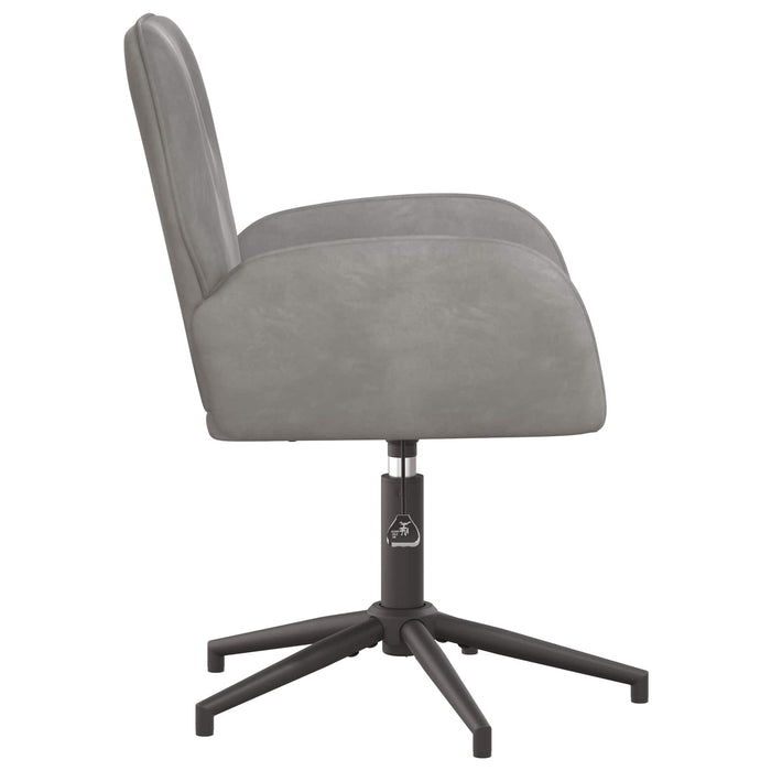 Scaune birou cu rotire 4 buc. 54 x 55 x 90 cm Gri deschis WALTI