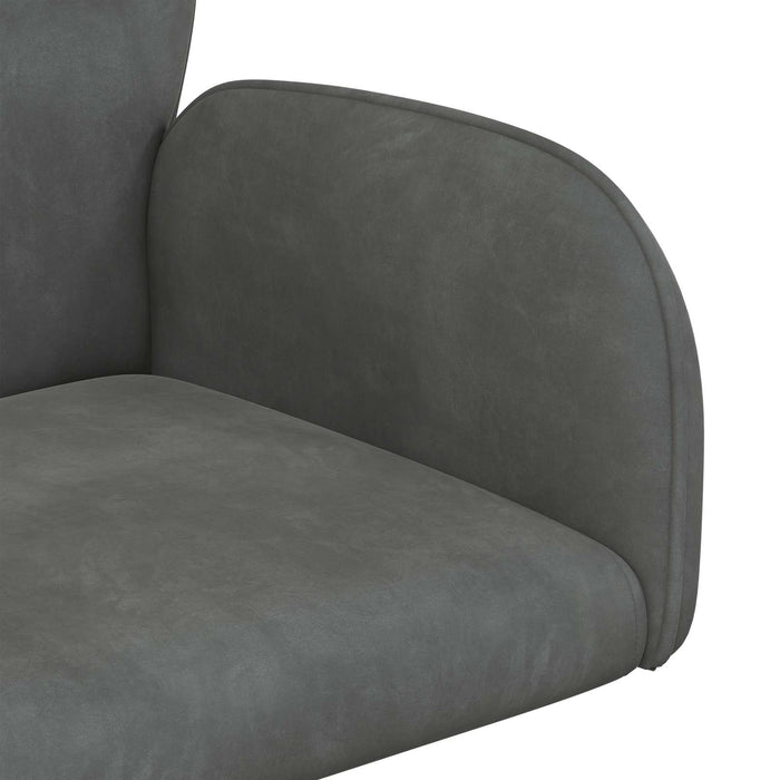 Scaune birou cu rotire 4 buc. 54 x 55 x 90 cm Gri închis WALTI