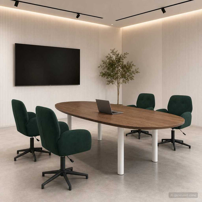 Scaune birou cu rotire 4 buc. 54 x 55 x 90 cm Verde închis WALTI