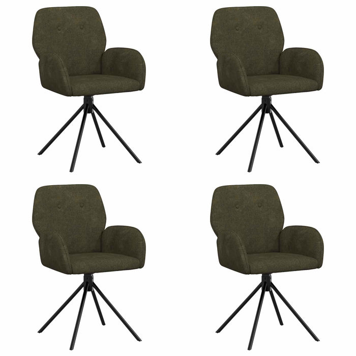 Scaune de dining rotative 4 pcs Piele Suedată Sintetică WALTI