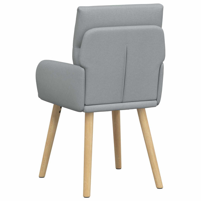 Scaune de dining 4 pcs Țesătură Gri deschis 60 x 56 x 96 cm WALTI