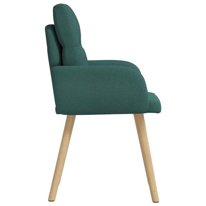 Scaune de dining 4 pcs Țesătură Verde închis 60 x 56 x 96 cm WALTI