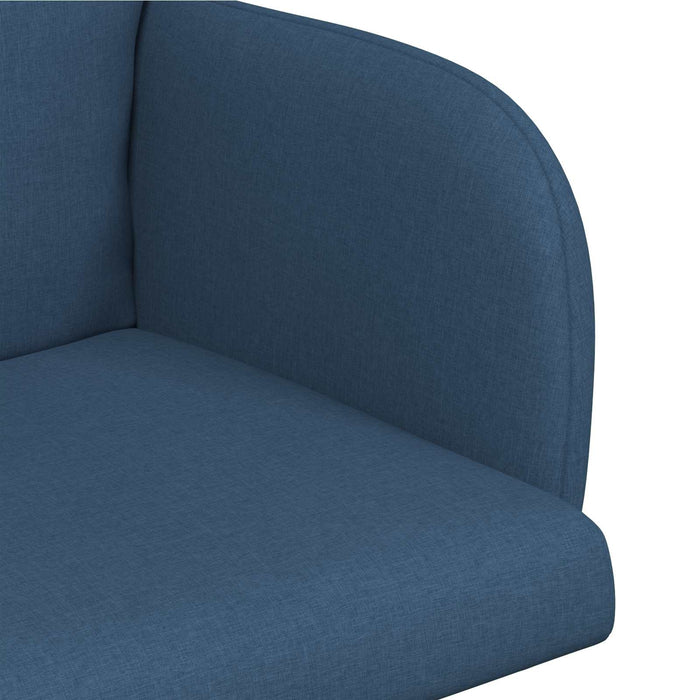 Scaune de dining 4 pcs Țesătură albastru 60 x 56 x 96 cm WALTI